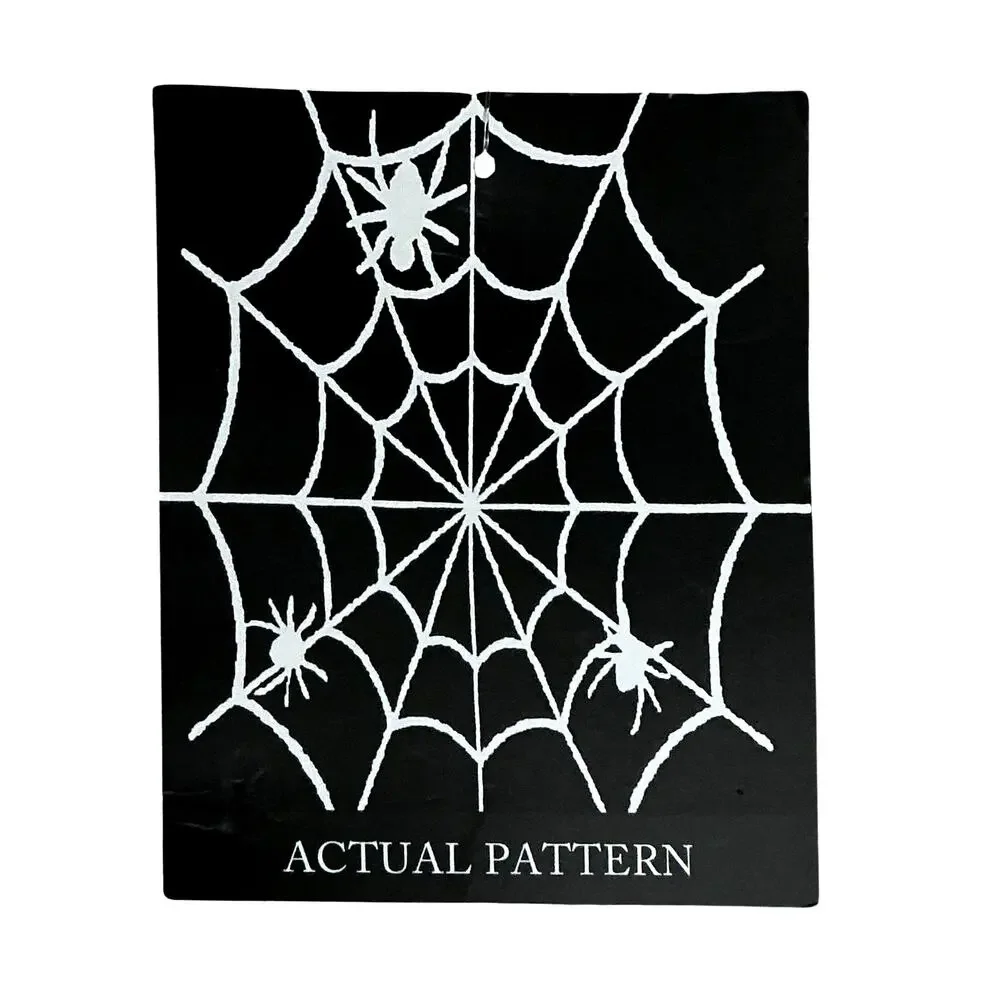Cupcakes & Cashmere Halloween Spider Web Soft Throw Blanket 50X70” Reversible